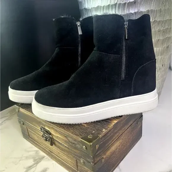 J/Slides Tristan Faux Fur Lined Waterproof Sneaker Boots - Picture 5 of 14